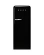 Smeg FAB28RBL3UK 60cm 50s Style Black Right Hand Hinged Fridge with Icebox