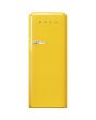 Smeg FAB28RYW3UK 60cm 50s Style Yellow Right Hand Hinged Fridge with Icebox