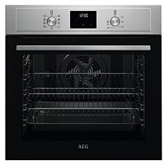 AEG BEX33501EM 59.4Cm Built In Electric Single Oven - Stainless Steel