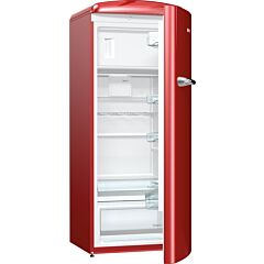 Gorenje ORB153R Retro Fridge With Ice Box Burgundy A+++ Energy Rating
