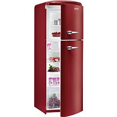 Gorenje RF60309OR Retro Fridge Freezer Metallic burgundy colour Right Handed Hinged Door