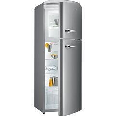 Gorenje RF60309OX Retro Fridge Freezer Silver Right Handed Hinged Door