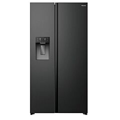 Hisense RS5P528STBE Pureflat Total No Frost American Side By Side - Black