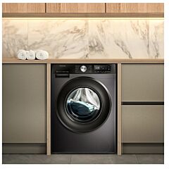 Hisense WF3S1043BB3 10.5Kg 1400 Spin Steam Washing Machine - Black
