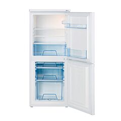 Lec T5039 T5039 50cm Static Fridge Freezer, 93/46 Ltrs, 3.28/1.62 CuFt, 3 Glass Shelves, 1