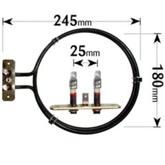 Miele Cooker Fan Oven Element 2 Turn 2500W ELE2030