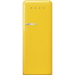 Smeg FAB28RYW3UK 60cm 50s Style Yellow Right Hand Hinged Fridge with Icebox