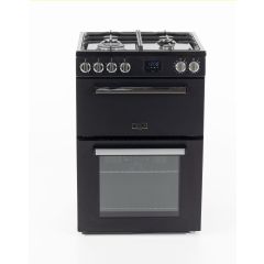 Tesla TMRDF60B 60cm Mini Dual Fuel Range Cooker Black
