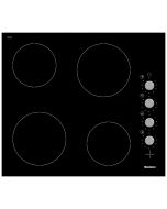Blomberg MKN24001 Ceramic Hob With Control Knobs and 4 Zones Black