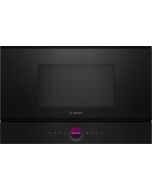 Bosch BFL7221B1B Series 8, Built-in microwave oven, Black, 21L