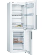 Bosch KGV336WEAG Serie 4 176x60 LowFrost fridge freezer, VitaFresh, metal bottle rack, LED light, In