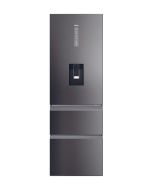 Haier HTW5618EWMP 59.5cm 3D Fridge Freezer - Dark Inox
