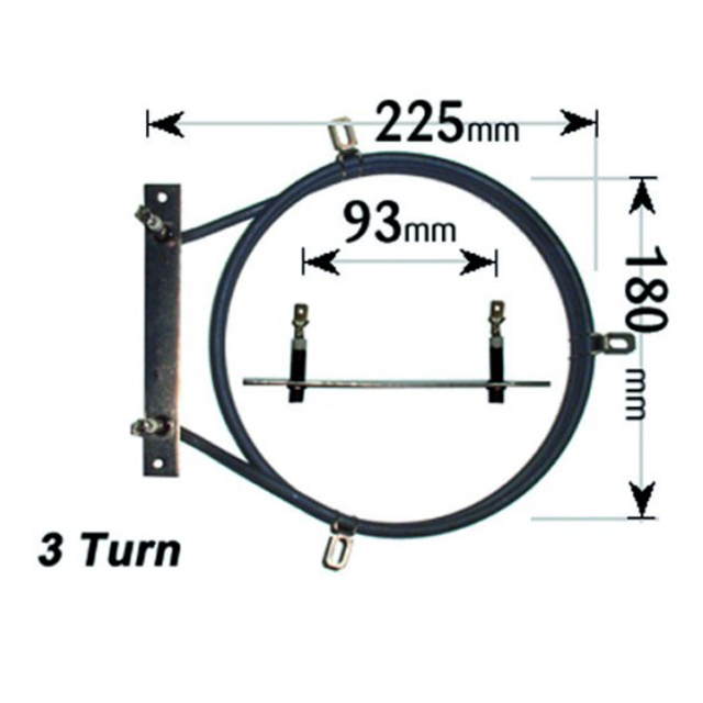Cooker Fan Oven Element AEG /Tricity Bendix / Zanussi 3 Turn ELE4079
