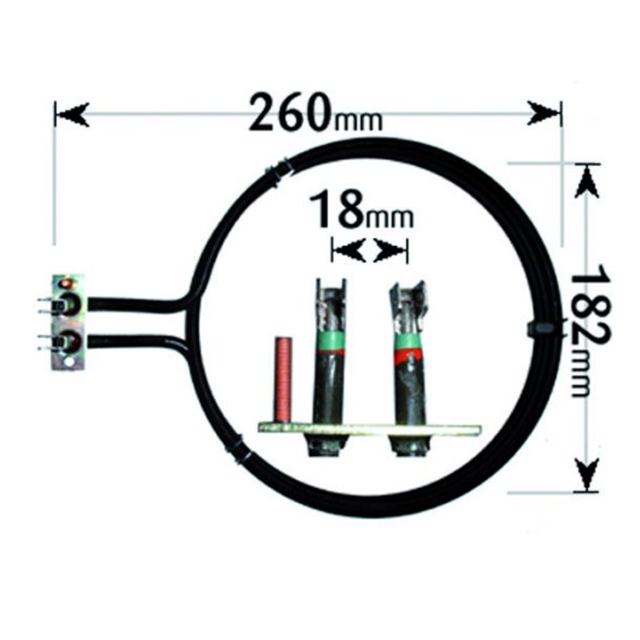AEG / Neff Cooker Fan Oven Element 2 Turn 2500W ELE4080