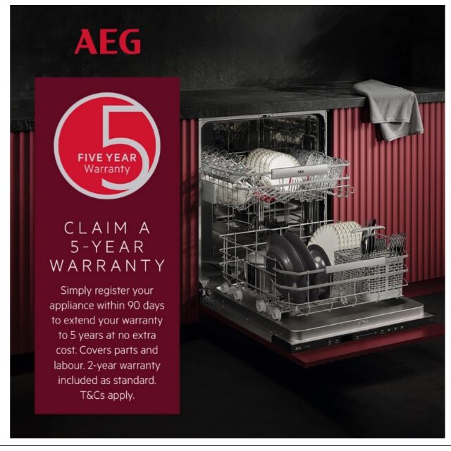 AEG FFX52507ZW Dishwasher - White - 10 Place Settings