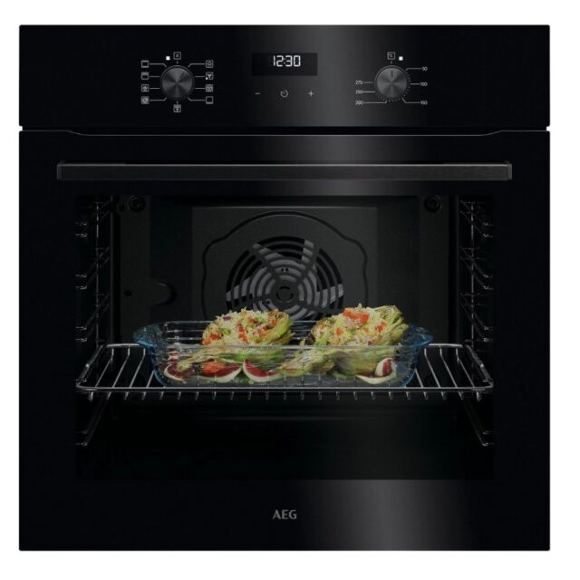 AEG OU5AB20XK 59.6Cm Built In Electric Single Oven - Black
