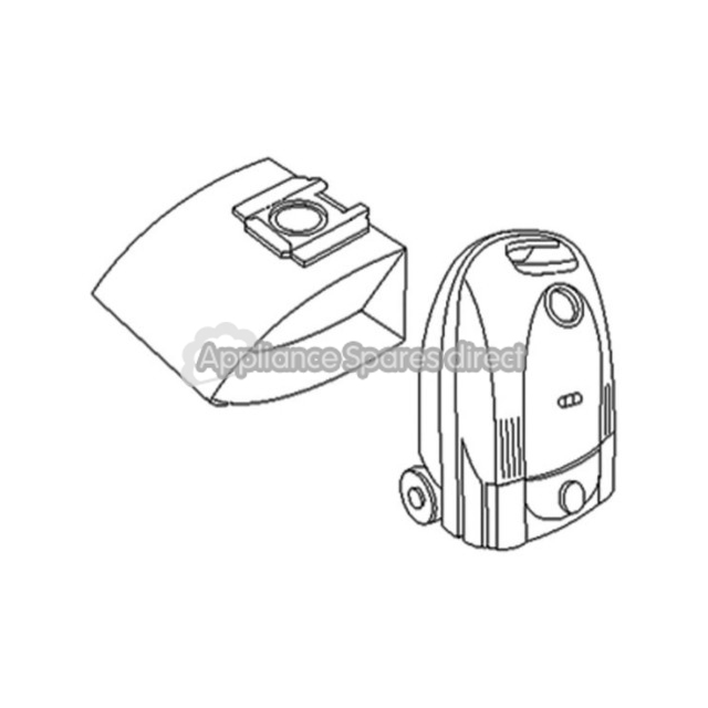 AEG Bags - Dirt Devil Cylinder Vacuum Cleaner Paper Dust Bags SDB226