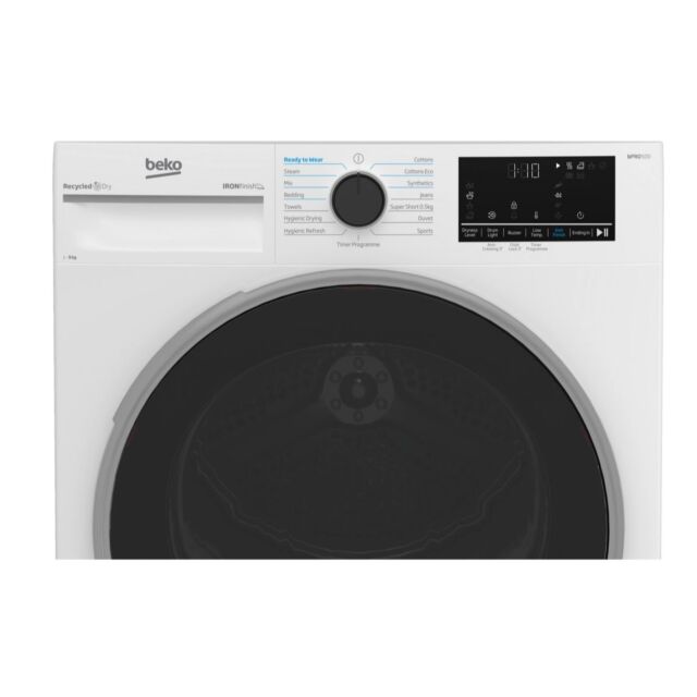 Beko B5T4923NIW 9Kg Heat Pump Tumble Dryer (Ni Exclusive) - White