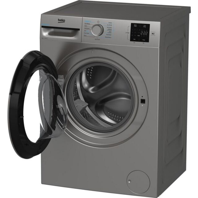 Beko BMN3WT3841S 8Kg 1400 Spin Washing Machine - Silver