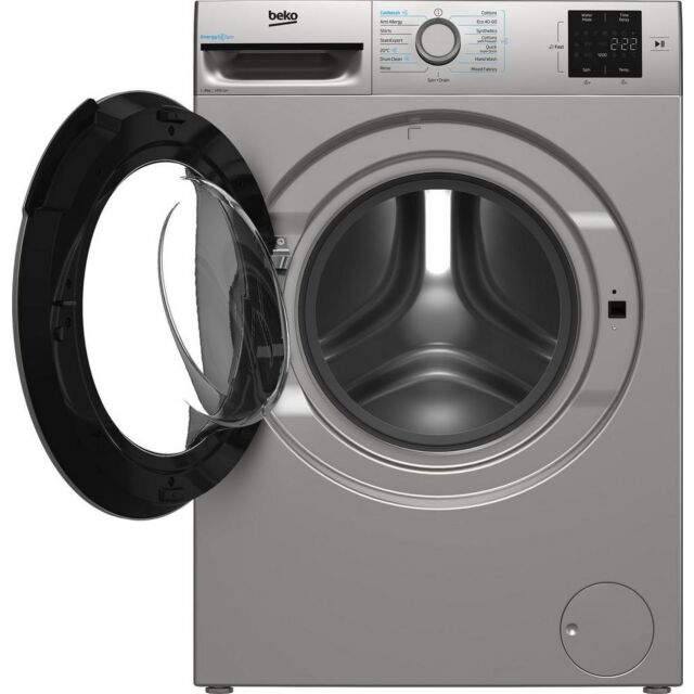 Beko BMN3WT3841S 8Kg 1400 Spin Washing Machine - Silver