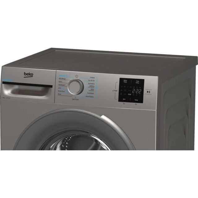 Beko BMN3WT3841S 8Kg 1400 Spin Washing Machine - Silver