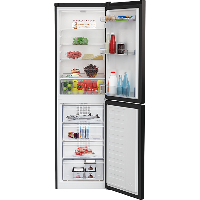 Beko CCFM4582B 54Cm Frost Free Fridge Freezer - Black