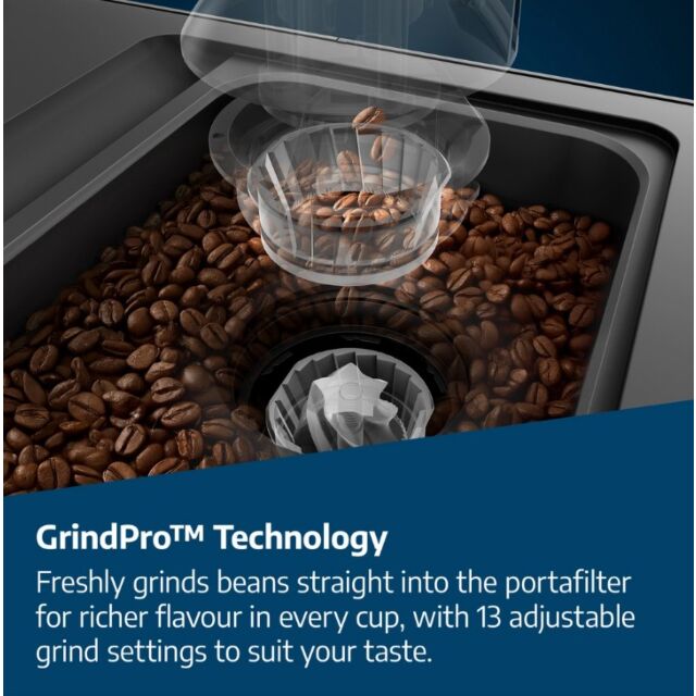 Beko CED7524X Espresso Machine With Integrated Grinder And Milk Cup - Silver