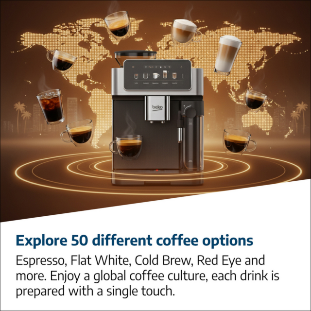 Beko CED7524X Espresso Machine with Grinder Silver