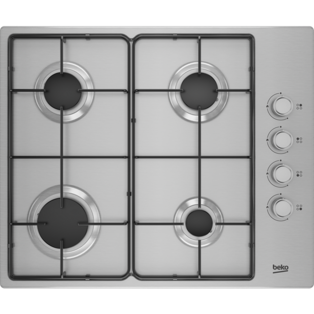 Beko CIHYG21SX 61Cm Gas Hob - Stainless Steel