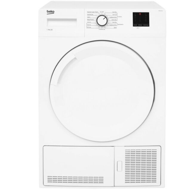 Beko DTBC10001W 10Kg Condenser Tumble Dryer With Sensor Programmes - White