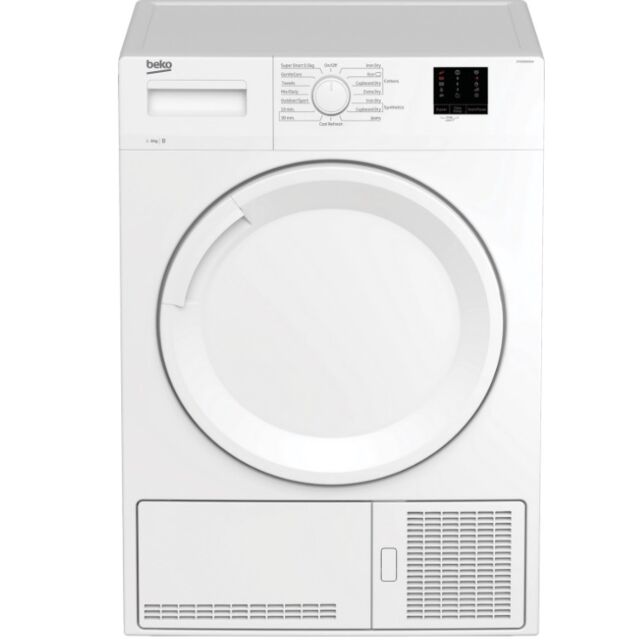 Beko DTKCE80021W 8kg Condenser Tumble Dryer with Sensor Programmes - White