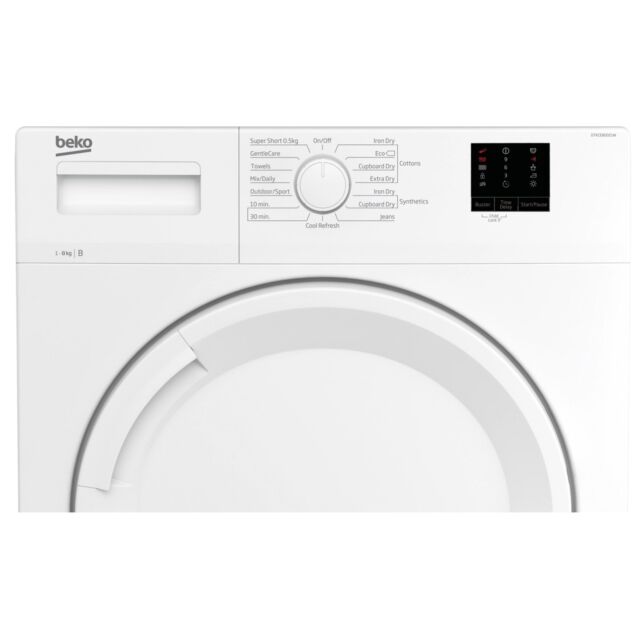 Beko DTKCE80021W 8kg Condenser Tumble Dryer with Sensor Programmes - White