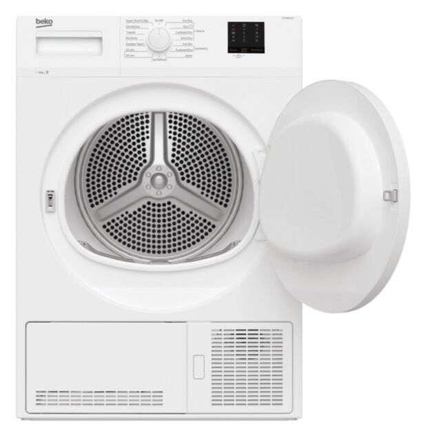 Beko DTKCE80021W 8kg Condenser Tumble Dryer with Sensor Programmes - White
