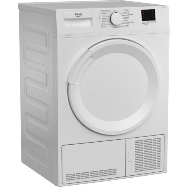 Beko DTLCE80041W 8Kg Condenser Tumble Dryer - White - B Energy Rated