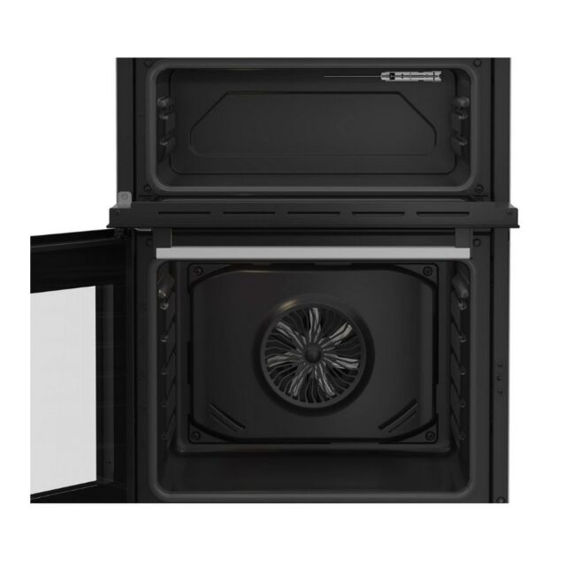 Beko EDC6731W 60Cm Double Oven Electric Cooker With Vitroceramic Hob - White