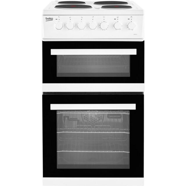 Beko EDP503W Double Oven Electric Cooker A Rated On Energy