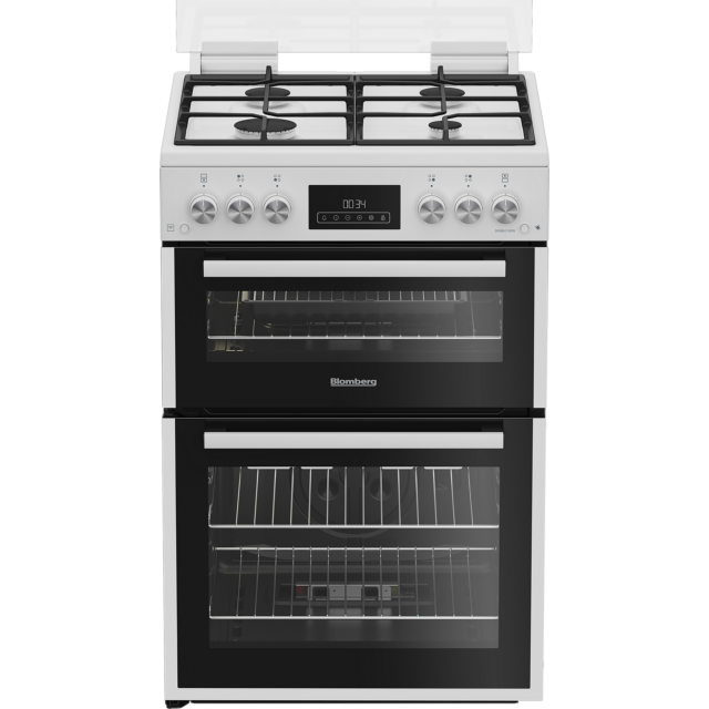 Blomberg GGRN655W 60Cm Gas Double Oven - White