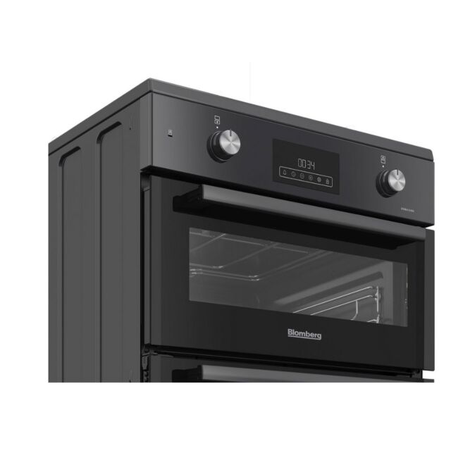 Blomberg HIRN651N 60Cm Double Oven Electric Cooker With Induction Hob - Anthracite