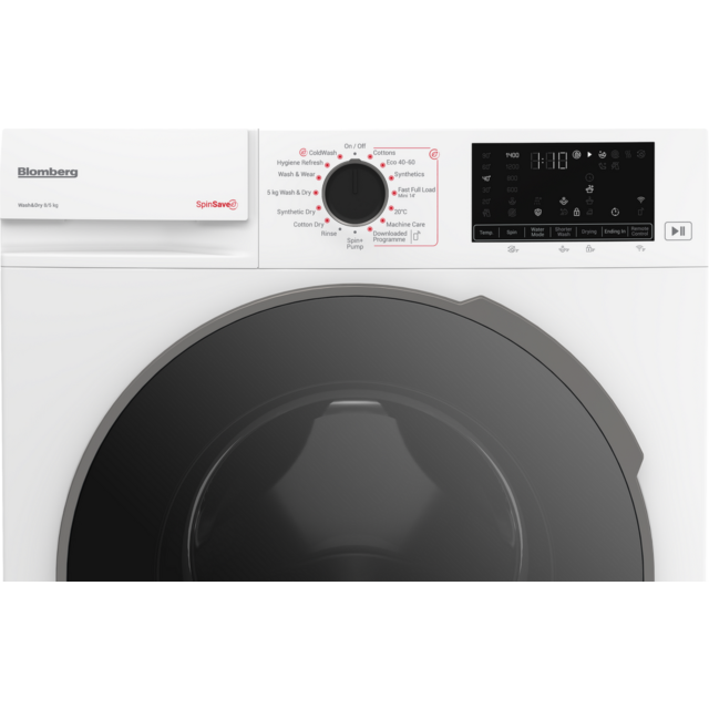 Blomberg LRF854311W 8Kg/5Kg 1400 Spin Washer Dryer - White