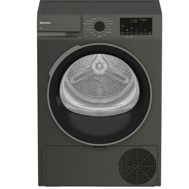 Blomberg LTA18321G 8Kg Heat Pump Tumble Dryer - Grpahite