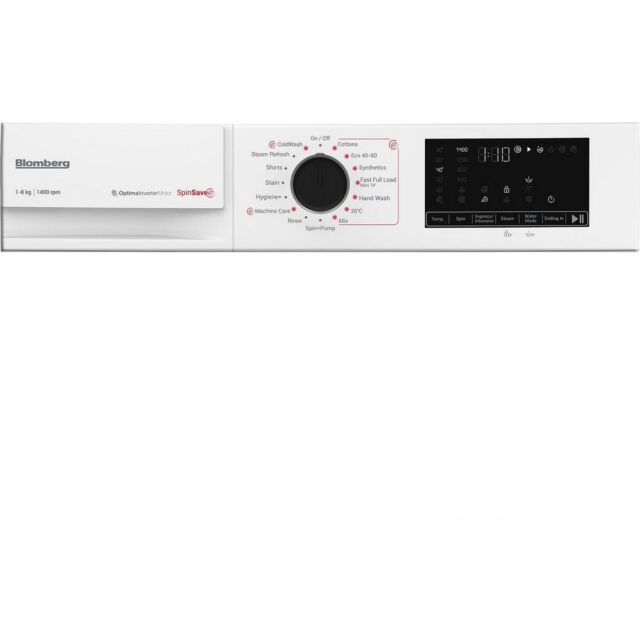 Blomberg LWA18461W 8Kg 1400 Spin Washing Machine - White