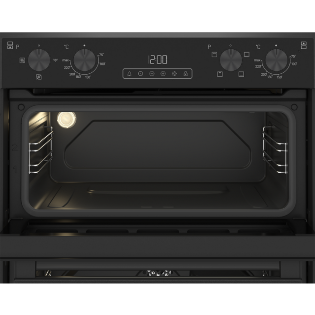 Blomberg ROTN9202DX 59.4Cm Built In Electric Double Oven - Dark Steel