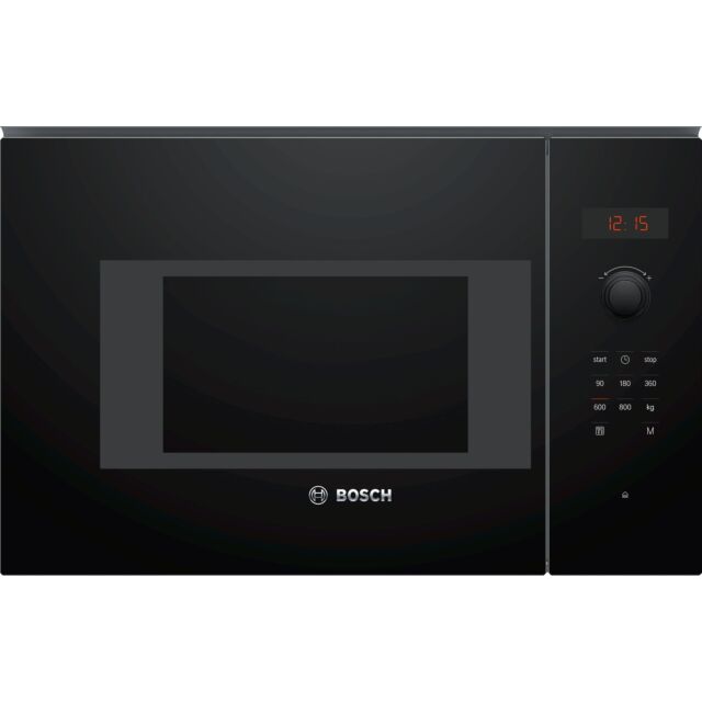 Bosch BFL523MB0B Series 4, Built-in microwave oven, Black, 20L