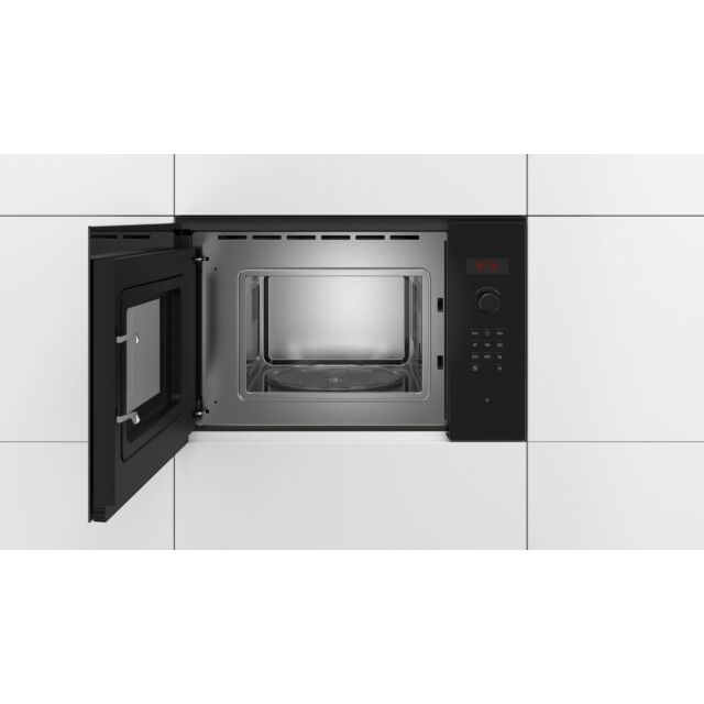 Bosch BFL523MB0B Series 4, Built-in microwave oven, Black, 20L