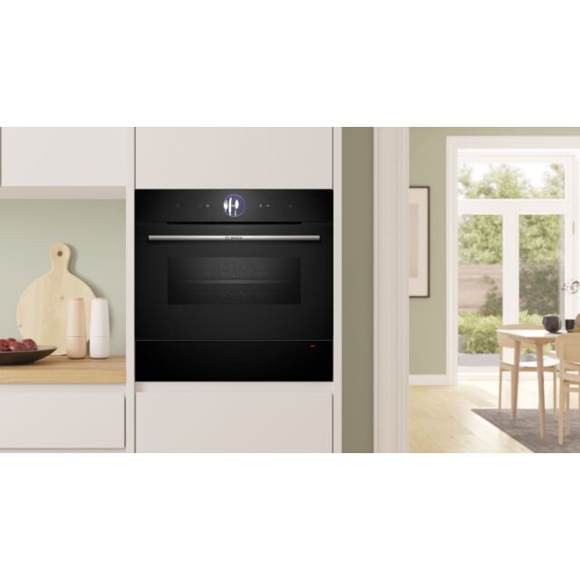 Bosch BIC7101B1B Series 8, Built-in warming drawer, 60 x 14 cm, Black 