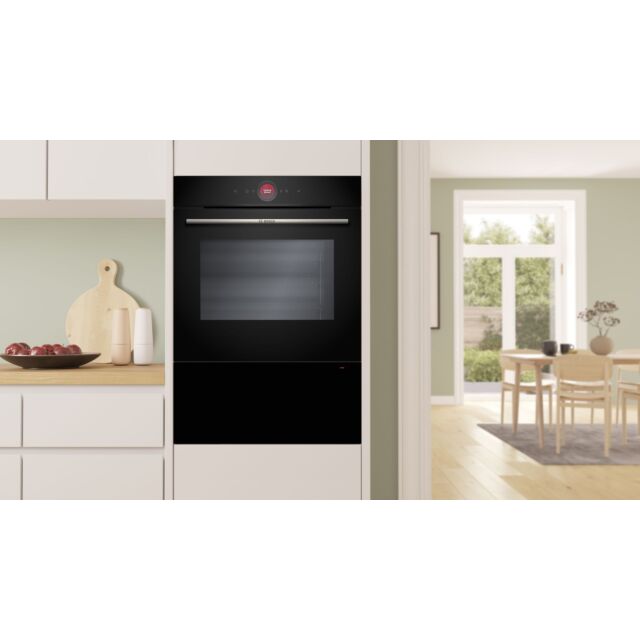 Bosch BID7101B1B Series 8, Built-in warming drawer, 60 x 29 cm, Black
