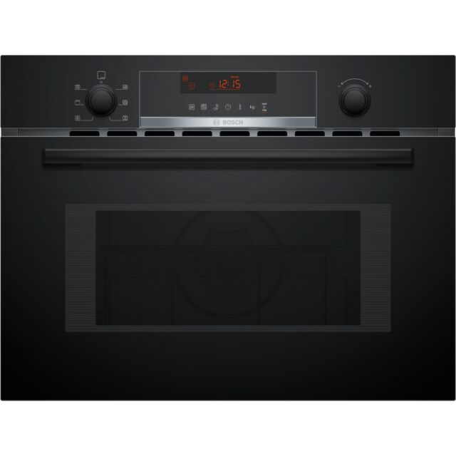 Bosch CMA583MB0B Series 4 - Built-in Compact microwave oven with hot air - 60 x 45 cm - Black