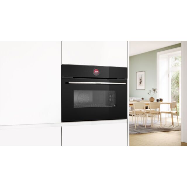 Bosch CMG7241B1B Series 8, Built-in compact oven with microwave function, 60 x 45 cm - Black