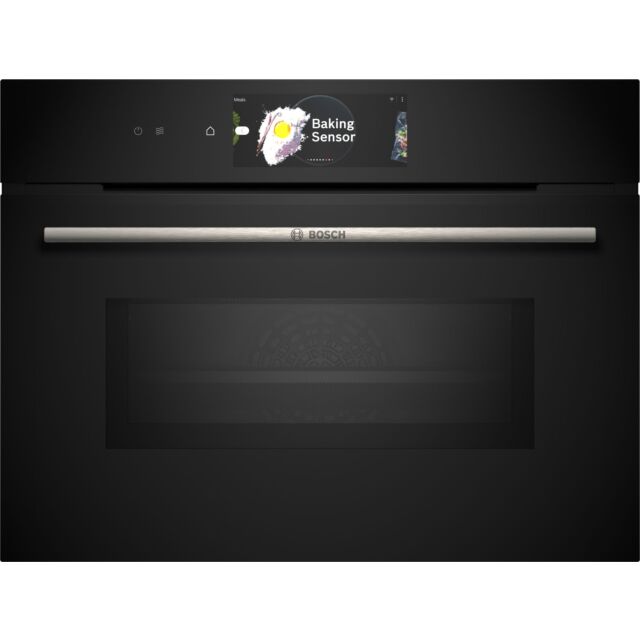 Bosch CMG778NB1 Series 8, Built-in compact oven with microwave function, 60 x 45 cm, Black
