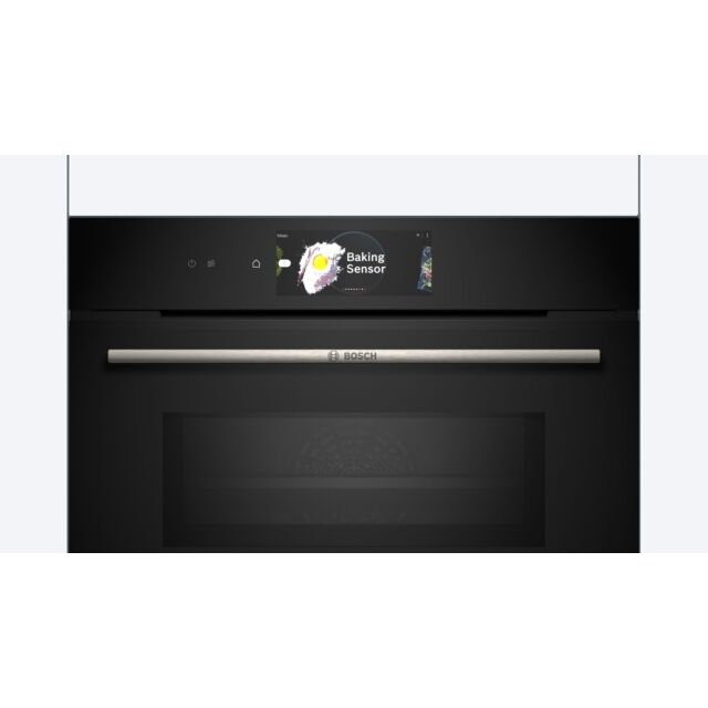 Bosch CMG778NB1 Series 8, Built-in compact oven with microwave function, 60 x 45 cm, Black